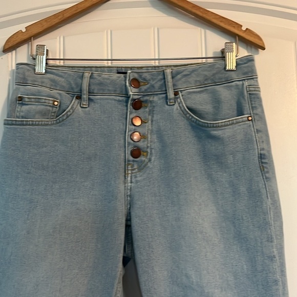 Boden Girlfriend exposed button fly cropJeans Size 6 - Picture 2 of 5